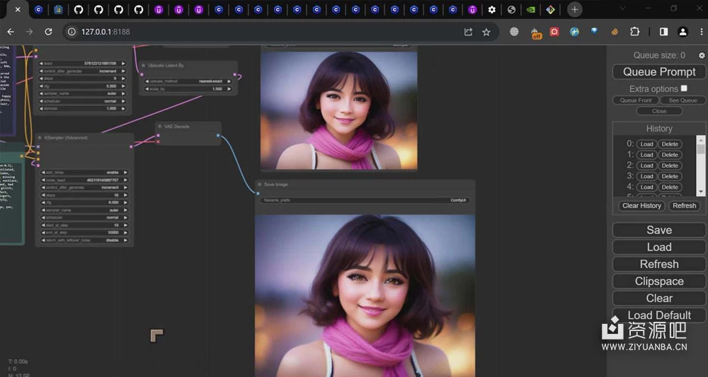 ComfyUI 利用 Stable Diffusion 学习 AI GUI 工作流程教程（中英字幕）