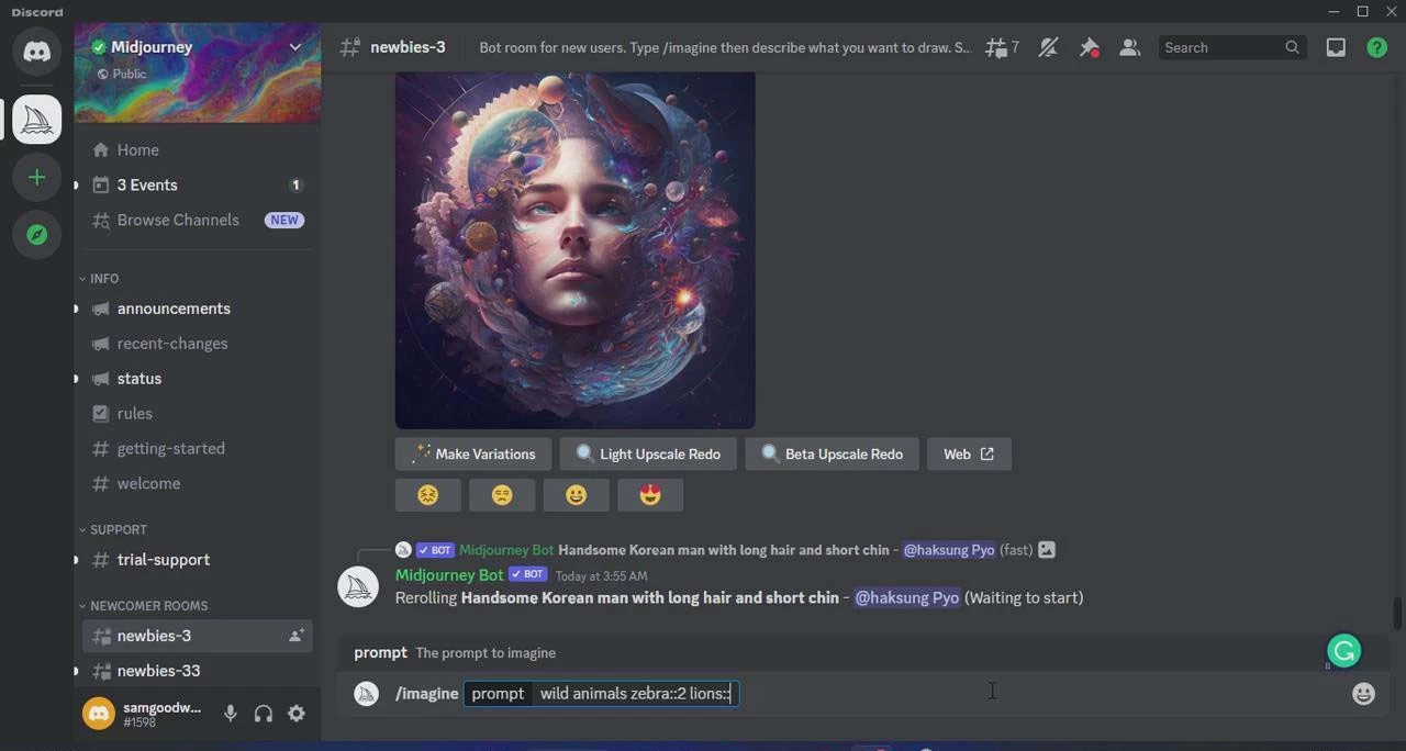 Midjourney AI 人工智能艺术图片从入门到高级创作教程，中英字幕（33节课）