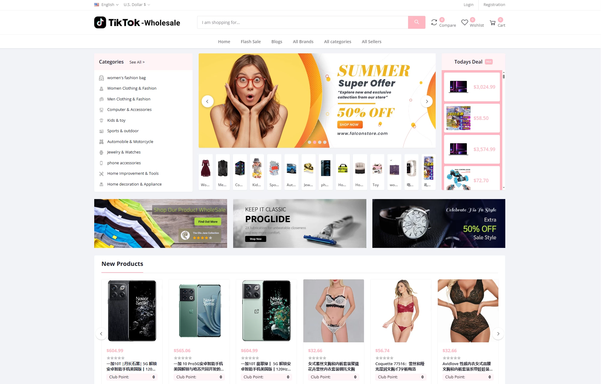 TikTok 多语言商城系统源码 + 落地页，附搭建教程