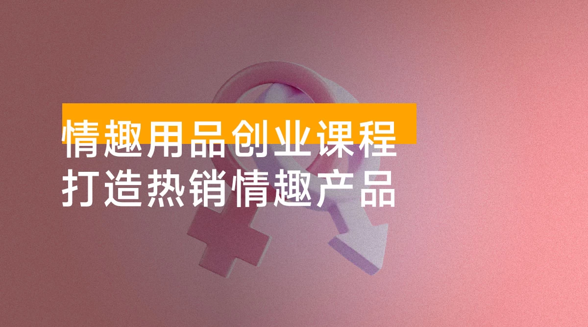 情趣用品创业课程：涵盖产品合规，品牌定位，营销技巧，打造热销情趣产品