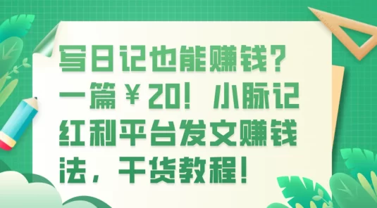 写日记也能赚钱?100 阅读 1 元钱?