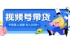 视频号带货，日入 3000+，不用真人出镜