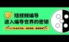 短视频 · 编导进入编导世界的密钥，入门从拆片开始，培养网感，建素素库