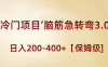 冷门项目‘脑筋急转弯3.0’轻松日入 200-400+ 保姆级教程