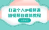 打造个人 IP 视频课：短视频自媒体教程，个人 IP 如何定位，如何变现