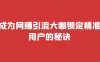 成为网赚引流大咖锁定精准用户的秘诀