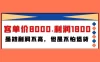某付费文章《客单价 8000 ，利润 1800 ！虽然利润不高，但是不怕退货》