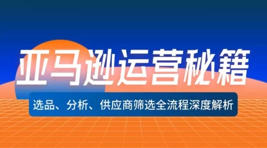 亚马逊运营秘籍：选品、分析、供应商筛选全流程深度解析