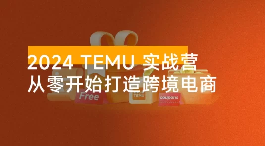 2024 拼多多 Temu 实战营：从零开始打造跨境电商，增加收入，出海赚美金