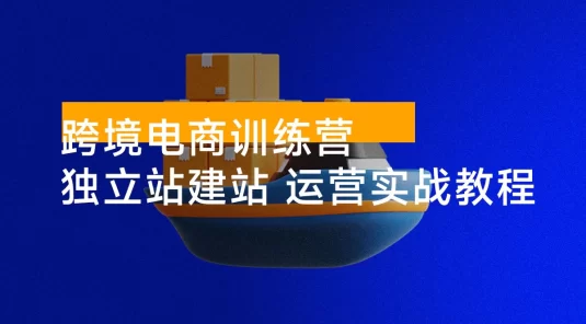 跨境电商训练营：独立站建站 + 运营实战教程，助你快速入门并精通