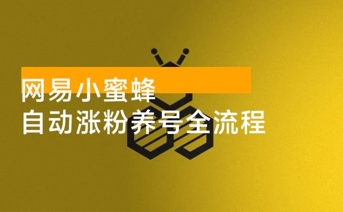 网易小蜜蜂:自动涨粉养号全流程完整攻略