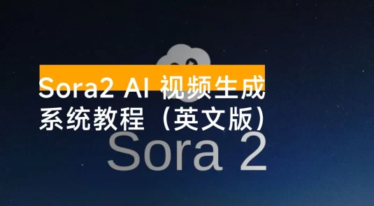 Sora2 AI 视频生成的系统教程(英文版):从基础操作到专业级 AI 视频制作的完整工作流