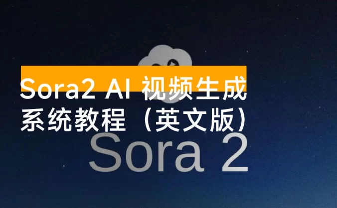 Sora2 AI 视频生成的系统教程(英文版):从基础操作到专业级 AI 视频制作的完整工作流