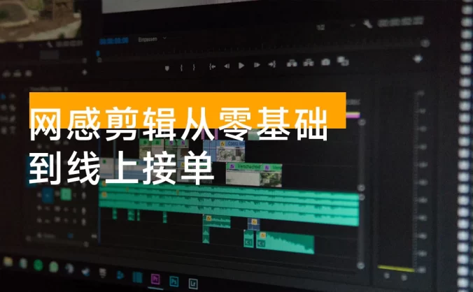 网感剪辑从零基础到线上接单：31 节基础课 + 剪映音效动画字体快捷键截图 + 200G 练习素材+参考成片+跟练录屏