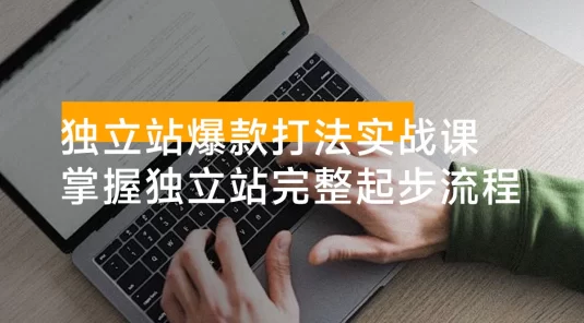 独立站爆款打法实战课，掌握独立站从 0 到 1000 美金的完整起步流程